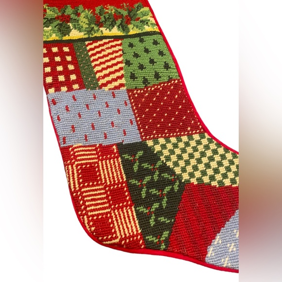 Lands' End Holiday Lands End Needlepoint Christmas Stocking Poshmark